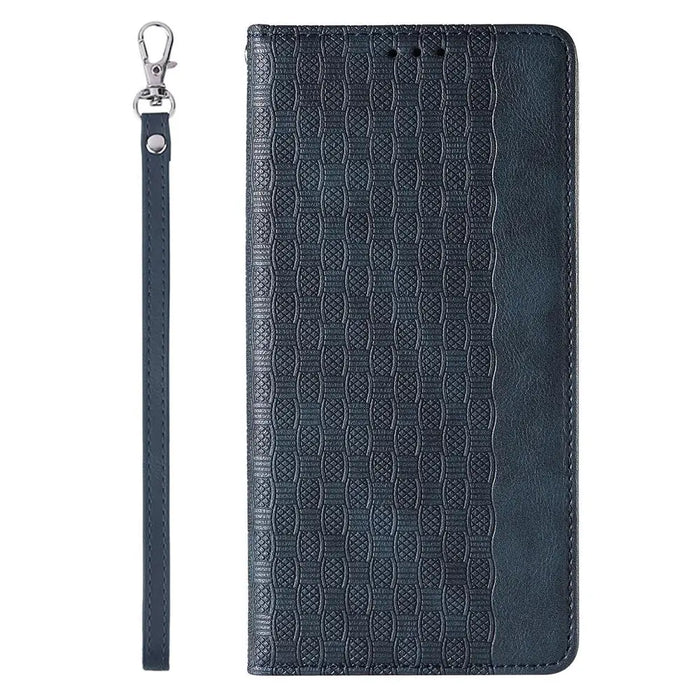 Magnet Strap Case for iPhone 12 Pouch Wallet + Mini Lanyard Pendant Blue - Cell phone cases and covers<<<HurtelXML