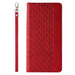 Magnet Strap Case Case for iPhone 12 Pro Max Pouch Wallet + Mini Lanyard Pendant Red - Cell phone cases