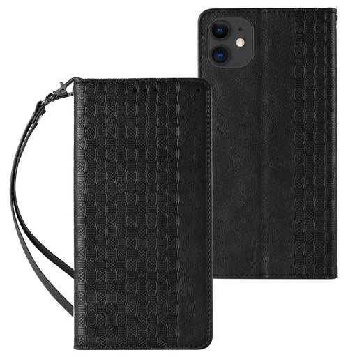 Magnet Strap Case for iPhone 13 mini cover wallet + mini lanyard pendant black - Cell phone cases and covers<<<HurtelXML