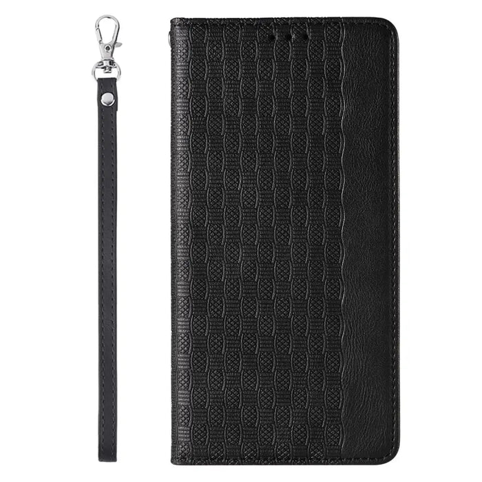 Magnet Strap Case for iPhone 13 Pouch Wallet + Mini Lanyard Pendant Black - Cell phone cases and covers<<<HurtelXML