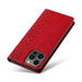 Magnet Strap Case Case for iPhone 13 Pro Max Pouch Wallet + Mini Lanyard Pendant Red - Cell phone cases