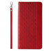Magnet Strap Case Case for iPhone 13 Pro Pouch Wallet + Mini Lanyard Pendant Red - Cell phone cases