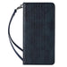 Magnet Strap Case Case for Samsung Galaxy S22 Ultra Pouch Wallet + Mini Lanyard Pendant Blue - Cell phone cases