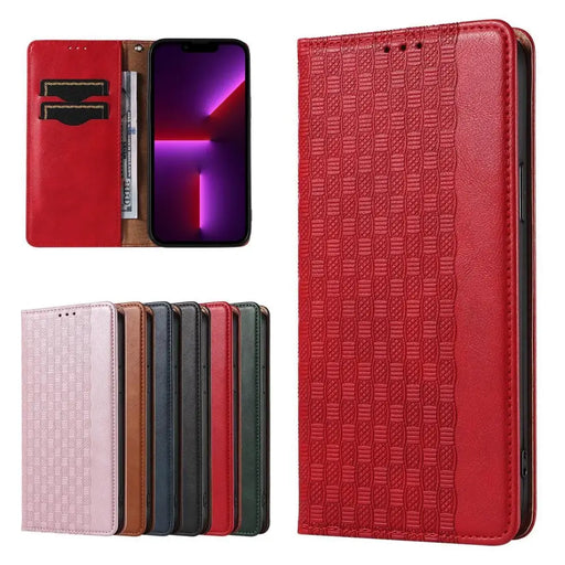 Magnet Strap Case for Samsung Galaxy S23 Flip Wallet Mini Lanyard Stand Red - Cell phone cases and covers<<<HurtelXML