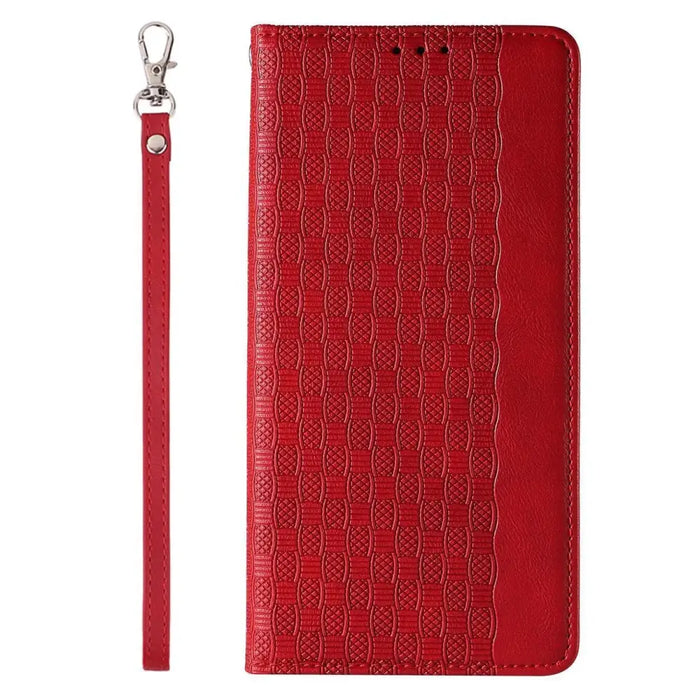 Magnet Strap Case for Samsung Galaxy S23 Flip Wallet Mini Lanyard Stand Red - Cell phone cases and covers<<<HurtelXML