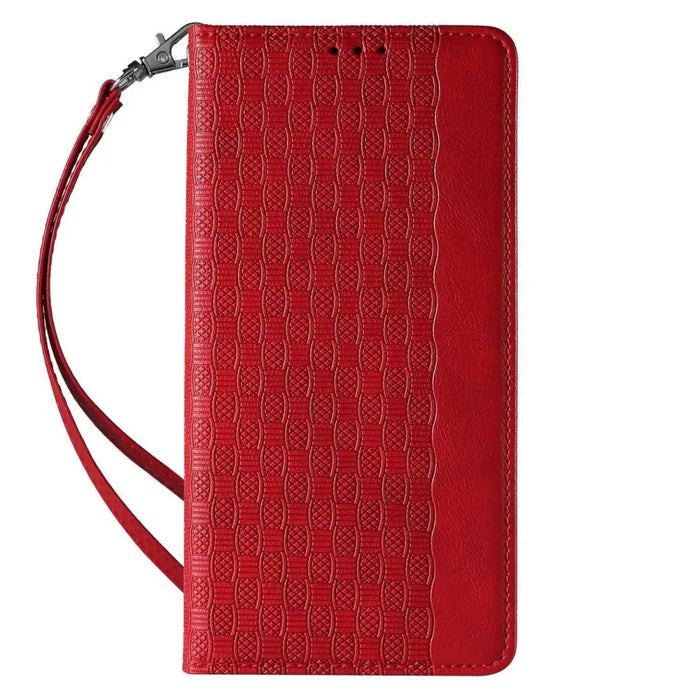 Magnet Strap Case for Samsung Galaxy S23 Flip Wallet Mini Lanyard Stand Red - Cell phone cases and covers<<<HurtelXML