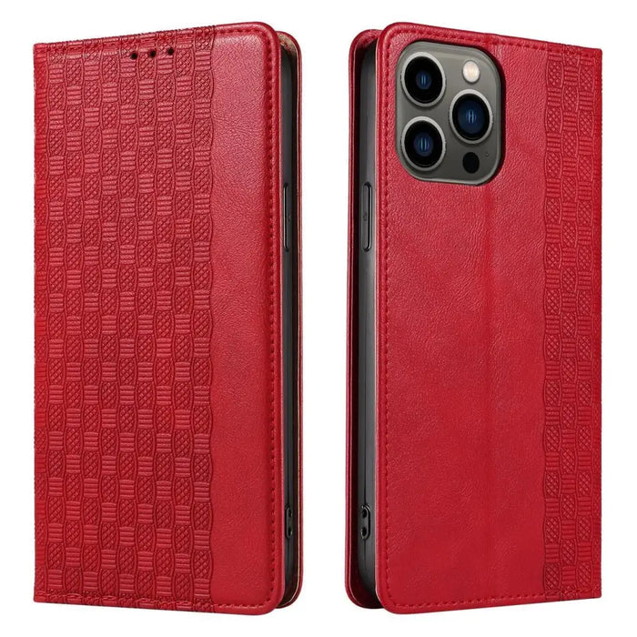 Magnet Strap Case for Samsung Galaxy S23 Flip Wallet Mini Lanyard Stand Red - Cell phone cases and covers<<<HurtelXML