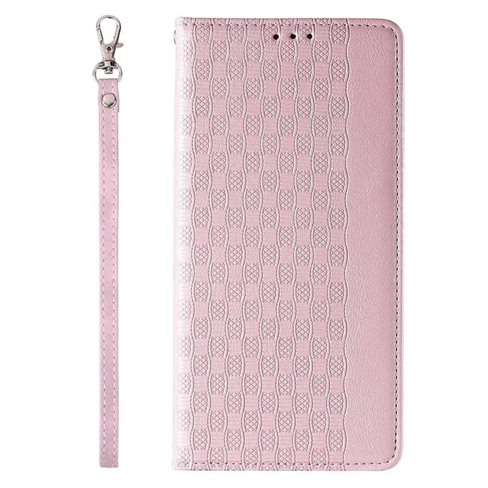 Magnet Strap Case iPhone 14 Case Flip Wallet Mini Lanyard Stand Pink - Cell phone cases and covers<<<HurtelXML