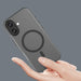 Magnetic Abrasive iPhone 17 Case Compatible with MagSafe - Matte Black - Cell phone cases and covers<<<HurtelXML