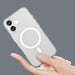 Magnetic Abrasive iPhone 17 Case Compatible with MagSafe - Matte White - Cell phone cases and covers<<<HurtelXML
