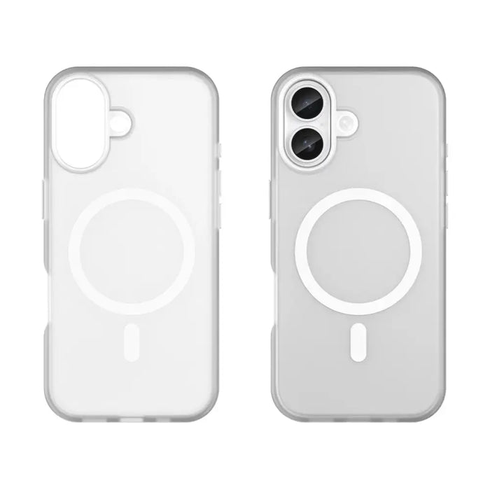 Magnetic Abrasive iPhone 17 Case Compatible with MagSafe - Matte White - Cell phone cases and covers<<<HurtelXML