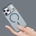 Magnetic Abrasive iPhone 17 Pro Case Compatible with MagSafe - Matte Blue - Cell phone cases and covers<<<HurtelXML
