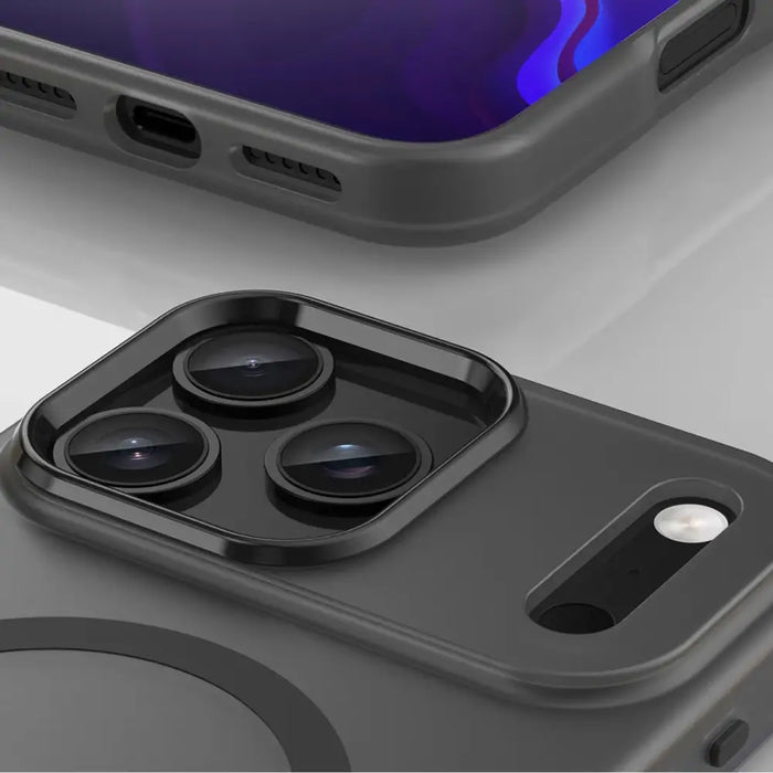 Magnetic Abrasive iPhone 17 Pro Max Case Compatible with MagSafe - Matte Black - Cell phone cases and covers<<<HurtelXML