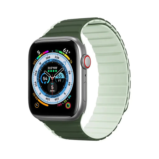 Magnetic Apple Watch SE 9 8 7 6 5 4 3 2 1 (41 40 38 mm) Dux Ducis Strap (LD Version) - green - Cell phone cases