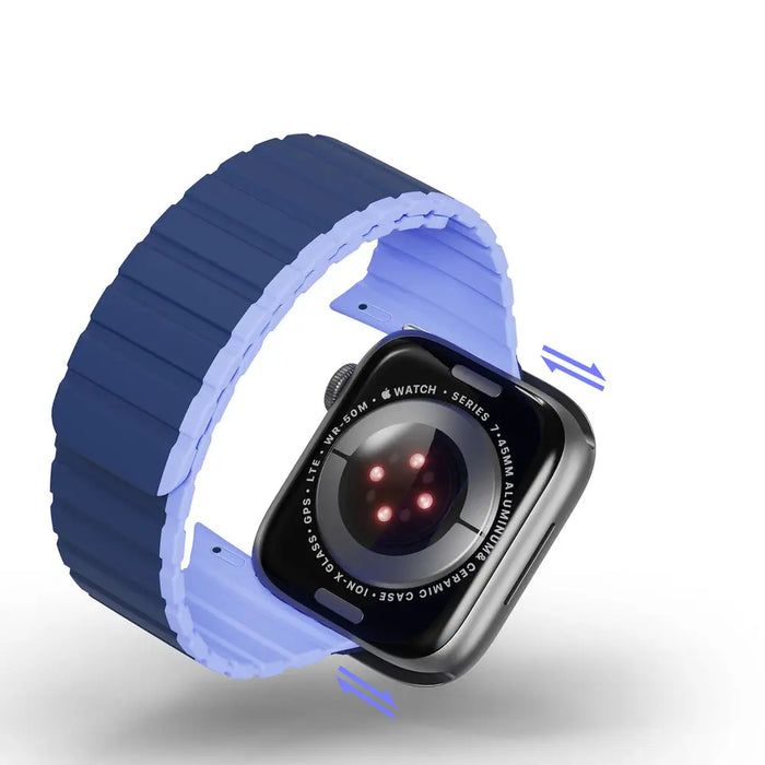Magnetic Apple Watch Ultra SE 9 8 7 6 5 4 3 2 1 (49 45 44 42 mm) Dux Ducis Strap (LD Version) - Blue - Cell phone cases