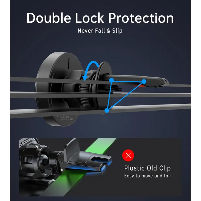 Magnetic car holder witch charger Choetech T205-F 15W (black) - Phone holders<<<Car accessories<<<InnproXML&&&Cell