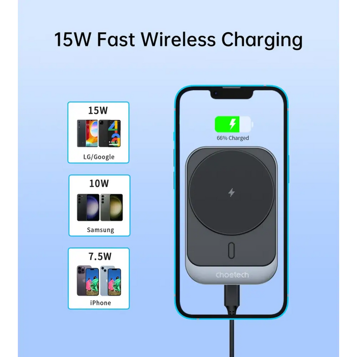 Magnetic car holder witch charger Choetech T206-F 15W (black) - Phone holders<<<Car accessories<<<InnproXML&&&Cell