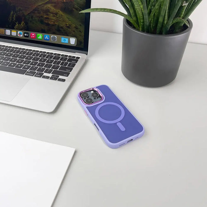Magnetic Collection MagSafe iPhone 16 Pro Case - Purple - Cell phone cases and covers<<<HurtelXML