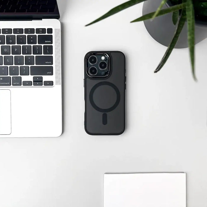 Magnetic Collection MagSafe iPhone 16 Pro Max Case - Black - Cell phone cases and covers<<<HurtelXML