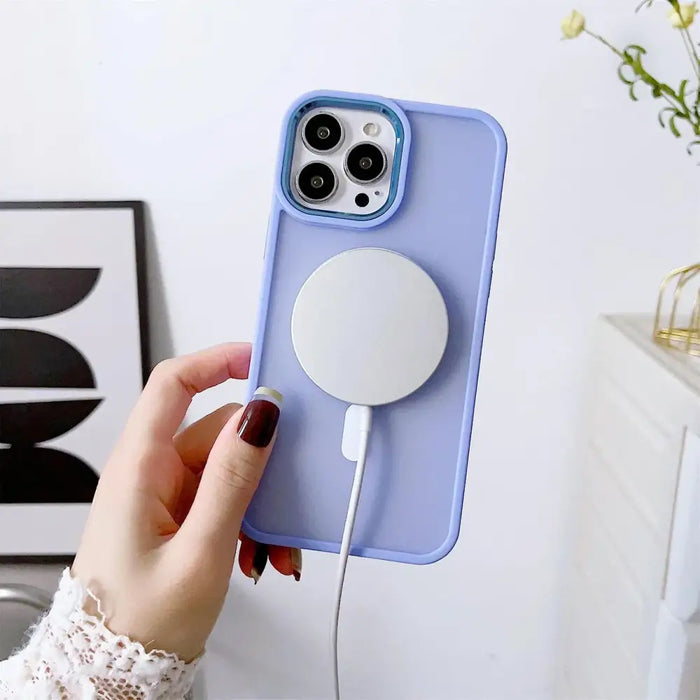 Magnetic Color Matte Case for iPhone 15 - green - Cell phone cases and covers<<<HurtelXML