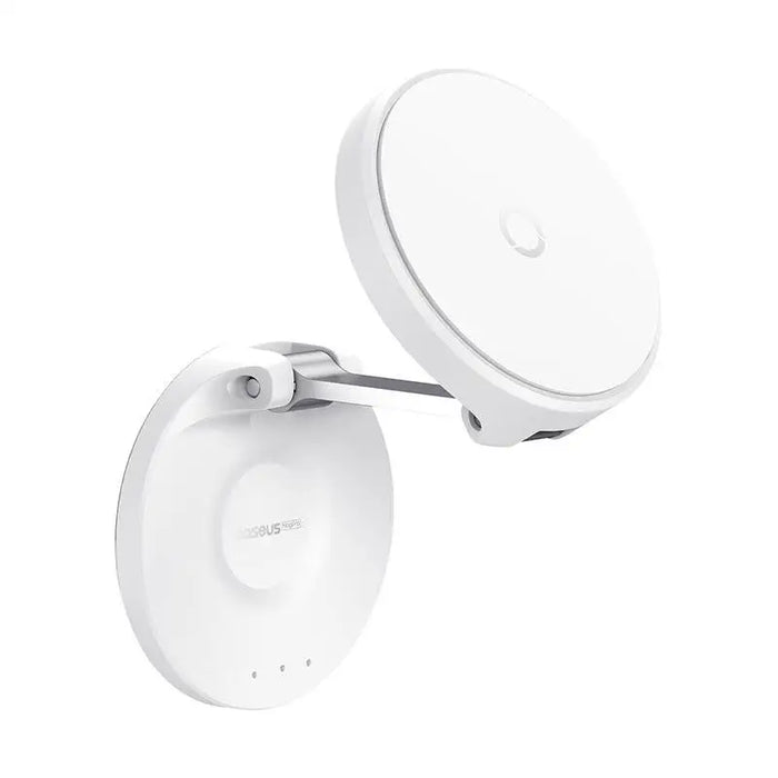 Magnetic Desktop Phone Stand Baseus MagPro self-adhesive (white) - Straps mounts