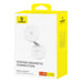 Magnetic Desktop Phone Stand Baseus MagPro self-adhesive (white) - Straps mounts