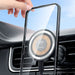 Magnetic holder with MagSafe inductive charger for 15W Dudao F12MAX ventilation grille - black - Cell phone