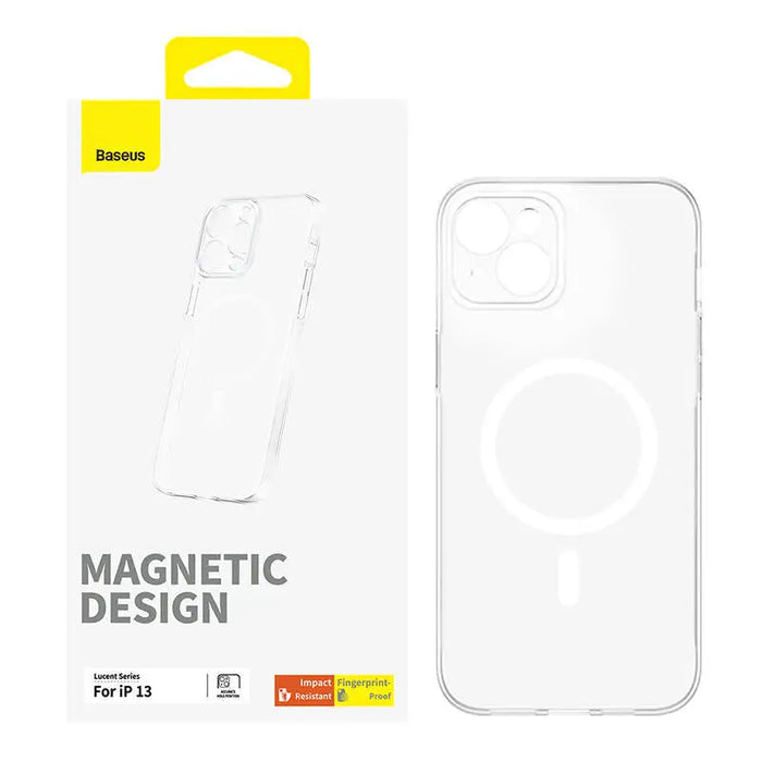 Magnetic Phone Case for iP 13 Baseus OS-Lucent Series (Clear) - Protective cases for smartphones<<<Cases<<<GSM