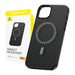 Magnetic Phone Case for iPhone 15 Plus Baseus Fauxther Series (Black) - Protective cases for smartphones<<<Cases<<<GSM