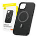 Magnetic Phone Case for iPhone 15 Pro Baseus Fauxther Series (Black) - Protective cases for smartphones<<<Cases<<<GSM
