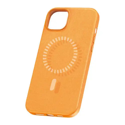 Magnetic Phone Case for iPhone 15 Pro Baseus Fauxther Series (Orange) - Protective cases for smartphones<<<Cases<<<GSM