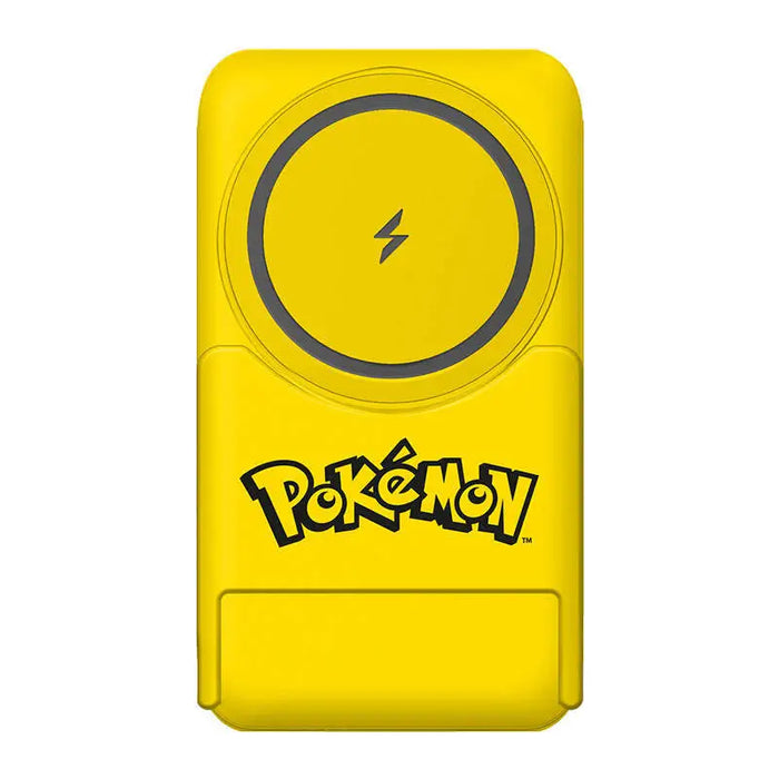 Magnetic powerbank OTL 5000 mAh USB-C 15W Pokemon Pikatchu with stand (yellow) - Powerbanks<<<GSM