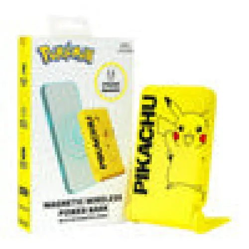 Magnetic powerbank OTL 5000 mAh USB-C 15W Pokemon Pikatchu with stand (yellow) - Powerbanks<<<GSM