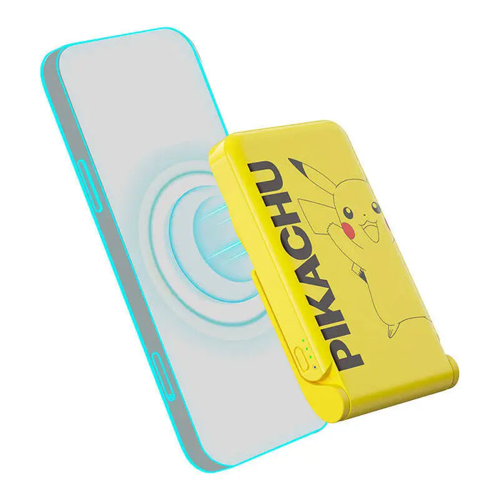 Magnetic powerbank OTL 5000 mAh USB-C 15W Pokemon Pikatchu with stand (yellow) - Powerbanks<<<GSM