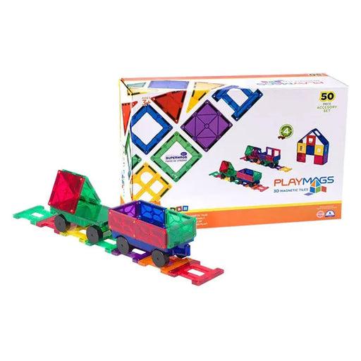 Magnetic tiles 3D Train Playmags 153 - 50 pcs set - Blocks and construction sets<<<Toys<<<InnproXML