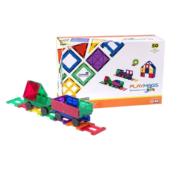 Magnetic tiles 3D Train Playmags 153 - 50 pcs set - Blocks and construction sets<<<Toys<<<InnproXML