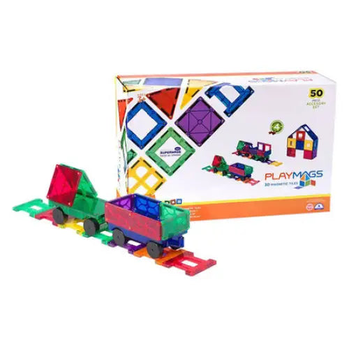 Magnetic tiles 3D Train Playmags 153 - 50 pcs set - Blocks and construction sets<<<Toys<<<InnproXML