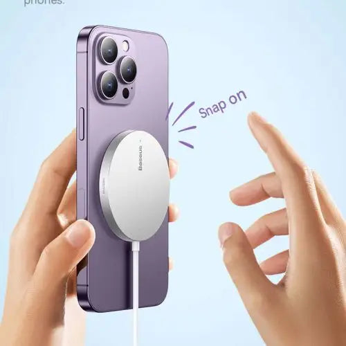 Magnetic Wireless Charger Baseus Simple Mini3 15W (Silver) - Wireless Charger<<<Accessories<<<Основна<<<DunaXML&&&Cell