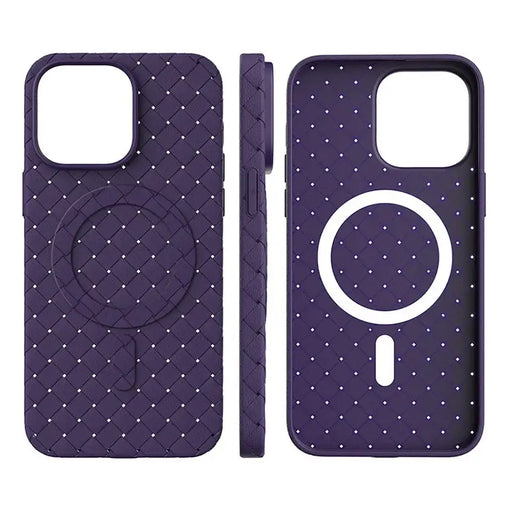 MagSafe Woven Case for iPhone 13 Pro Max - navy blue - Cell phone cases and covers<<<HurtelXML