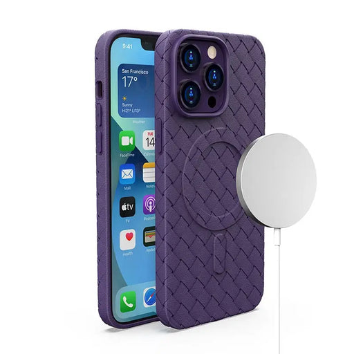 MagSafe Woven Case for iPhone 15 - purple - Cell phone cases and covers<<<HurtelXML