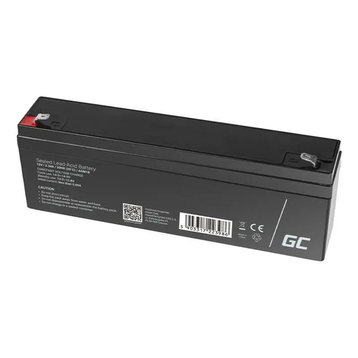 Maintenance-free AGM VRLA Green Cell AGM18 12V 2.3Ah Battery (for alarm system cash register toy)