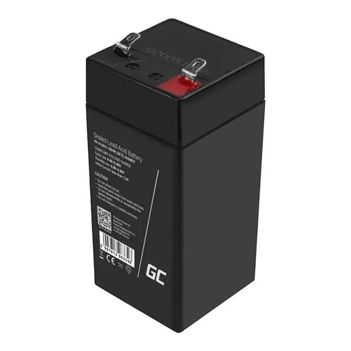 Maintenance-free AGM VRLA Green Cell AGM37 4V 4Ah Battery (for alarm system cash register toy)
