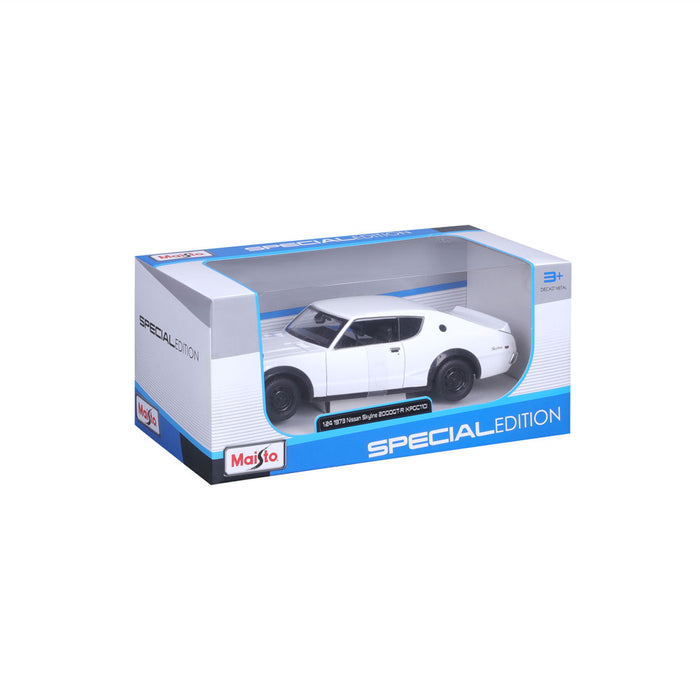 Кола Maisto Special Edition - 1973 Nissan Skyline 2000GT-R, 1:24, бяла
