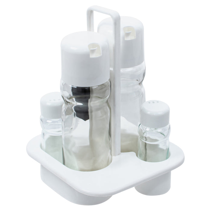 OLIVERNIK AND KIT SALT PEPPER PLASTIC AND GLASS MAK