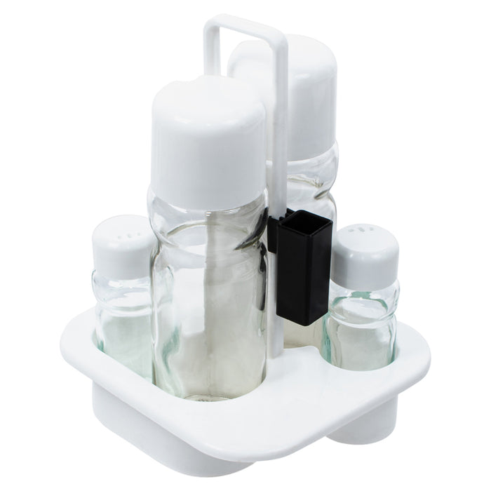 OLIVERNIK AND KIT SALT PEPPER PLASTIC AND GLASS MAK
