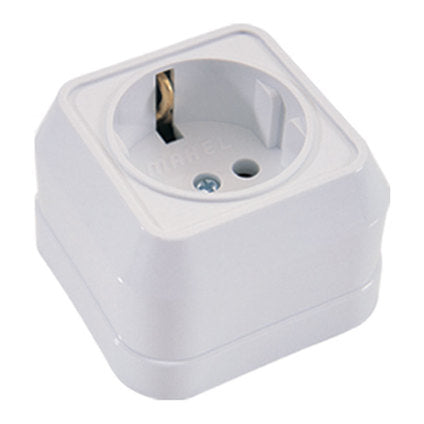 CONTACT SINGLE FOR OUTDOOR MOUNTING WHITE IP20 MAKEL MIMOSA
