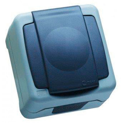CONTACT SINGLE WITH COVER MOISTURE PROTECTION IP55 GRAY MAKEL ALOE VERA