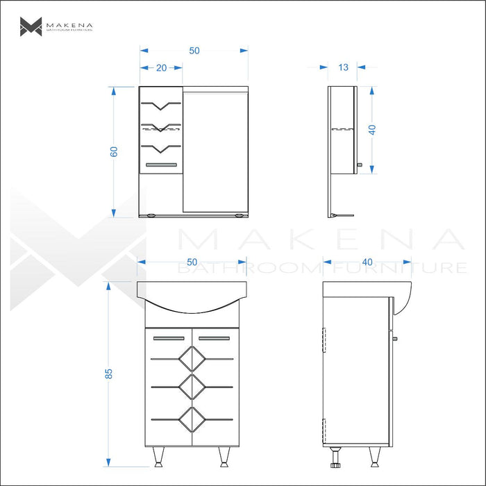 LOWER CABINET WITH EMONA SINK