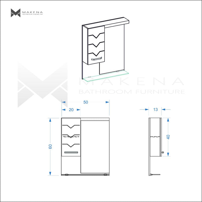 TOP CABINET WITH EMONA MIRROR