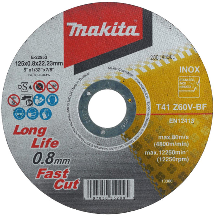 CUTTING DISC Ф125 0.8MM MAKITA
